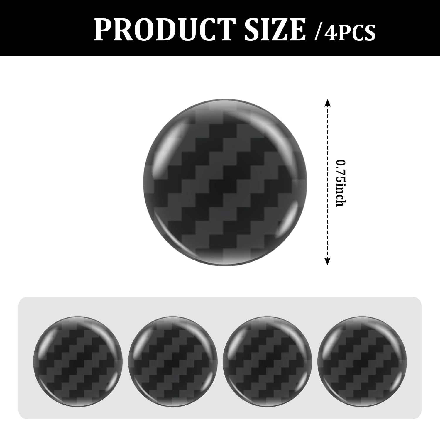 Autocollants De Serrure De Porte De Voiture – 4 Autocollants Portables En Fibre De Carbone Pour Trou De Clé De Voiture | Autocollants Extérieurs De Voiture Auto-adhésifs, Accessoires Décoratifs Pour M