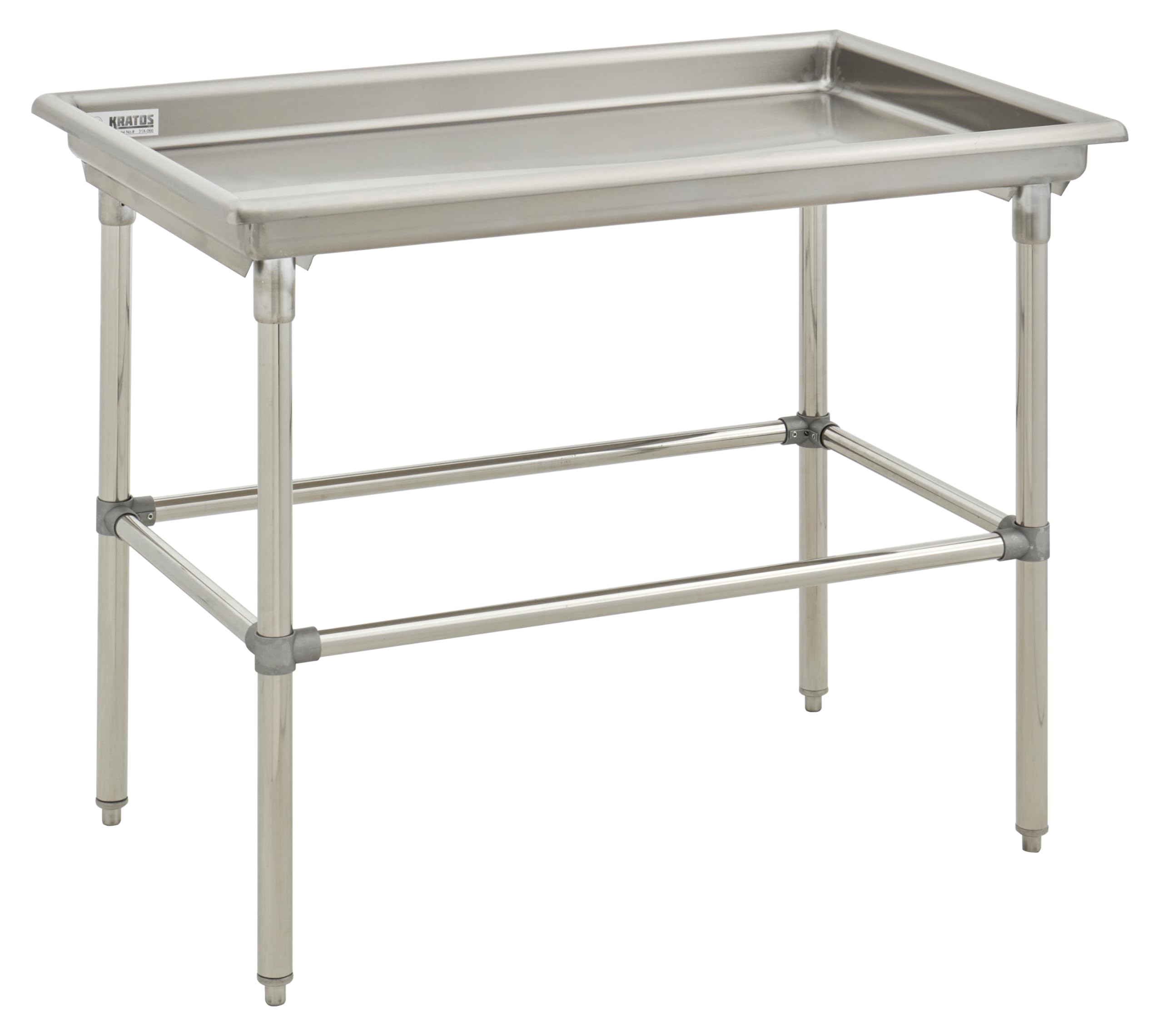 Kratos Commercial Restaurant Sink, 16-Gauge Type 304 Stainless Steel Sorting Table, 30"x72" (31X-068)