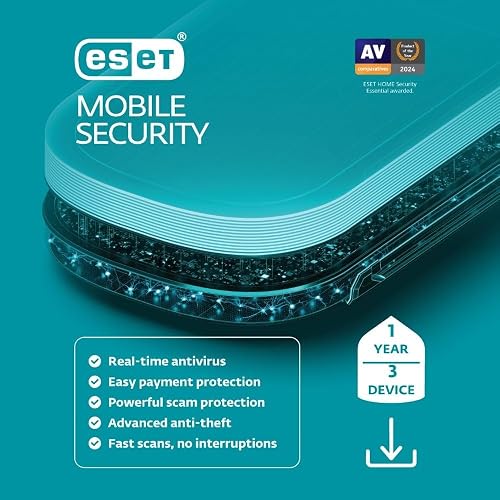 ESET Mobile Security Premium | Mobile Antivirus | 2024 Edition|