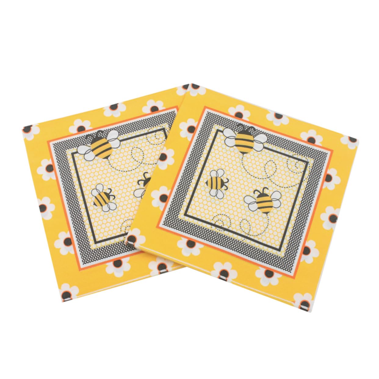 100piezas Servilletas De Papel Ecológicas Diseño De Abejas Unidades Para Eventos