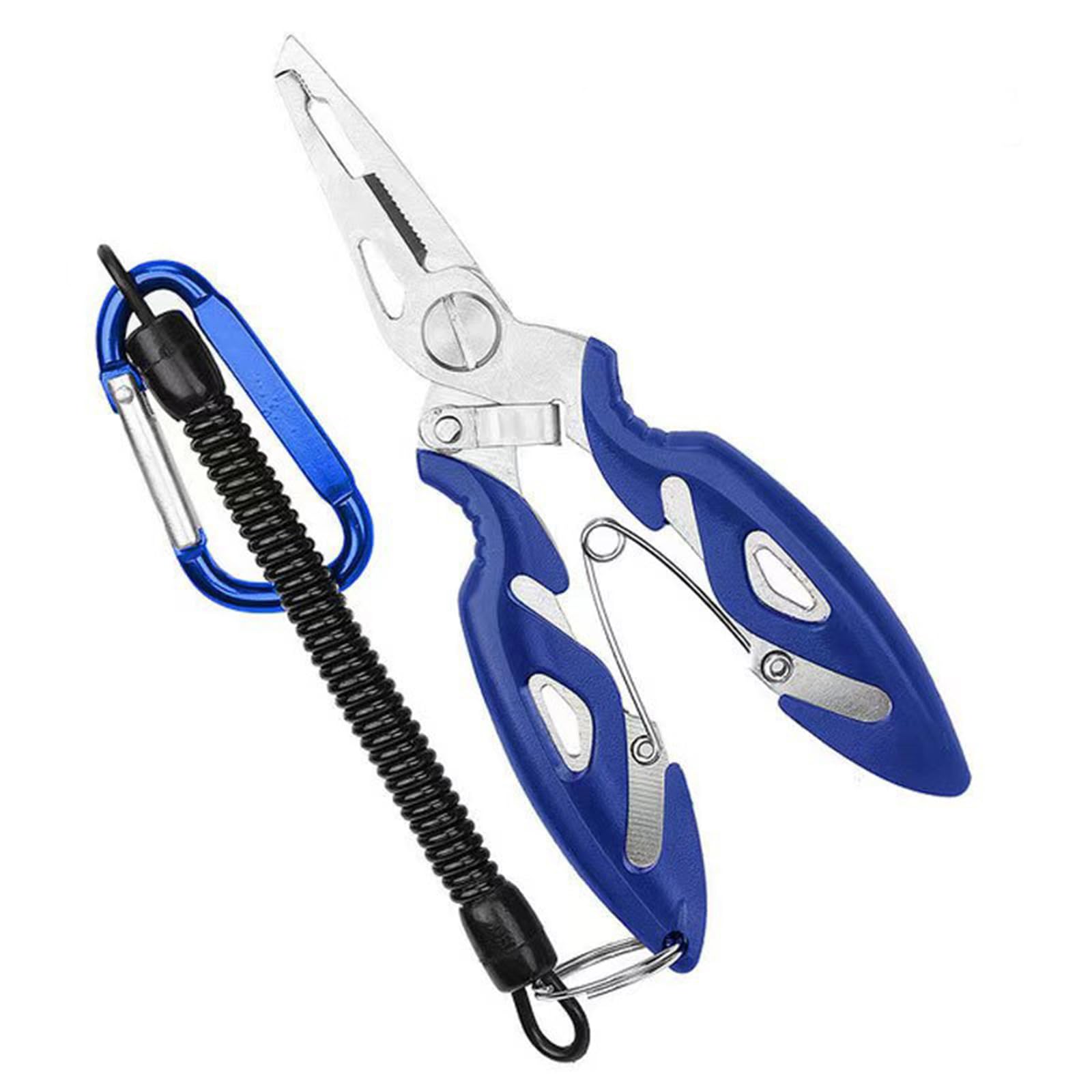 Slightly warm 1Pc Multifunctional Fishing Scissors Pliers Ergonomic Grip Steel Fishing Tongs Durable Lightweight Fishing Line Cutter for Hook Remover Line Cutting