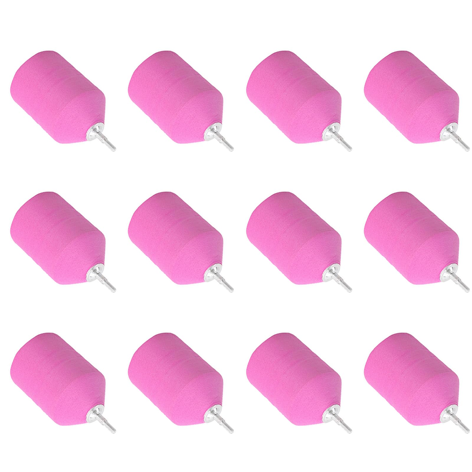 KURUGEILI 12Pack EVA Sponge Arrowheads Foam Arrow Tips,Game Practice Broadheads for 6.2mm Arrow for Archery Combat Game CS Shooting Practic Pink