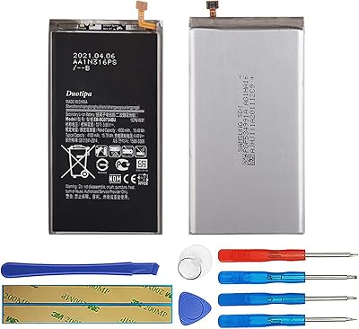 Duotipa EB-BG975ABU Battery Compatible with Samsung Galaxy S10 Plus SM-975F GH82-18827A with Repair Tool Kit