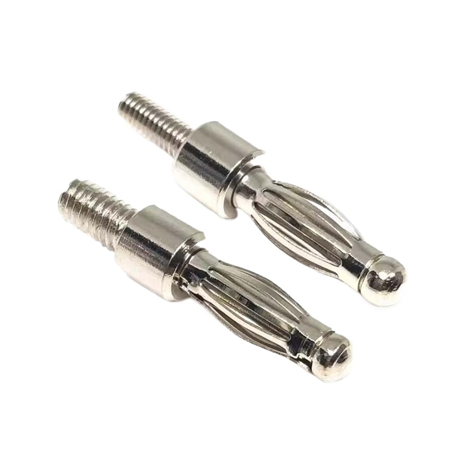 Adapter wtyczki bananowej 4 mm śruba dopasowane złącze do montażu panelowego nieizolowane wtyczki M3/M4 2/5 szt. idealne do projektów DIY i połączeń elektrycznych