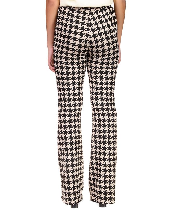 Sanctuary Women's Filmore Flare-Leg Pants (Vanilla Mini Houndstooth, Large)2
