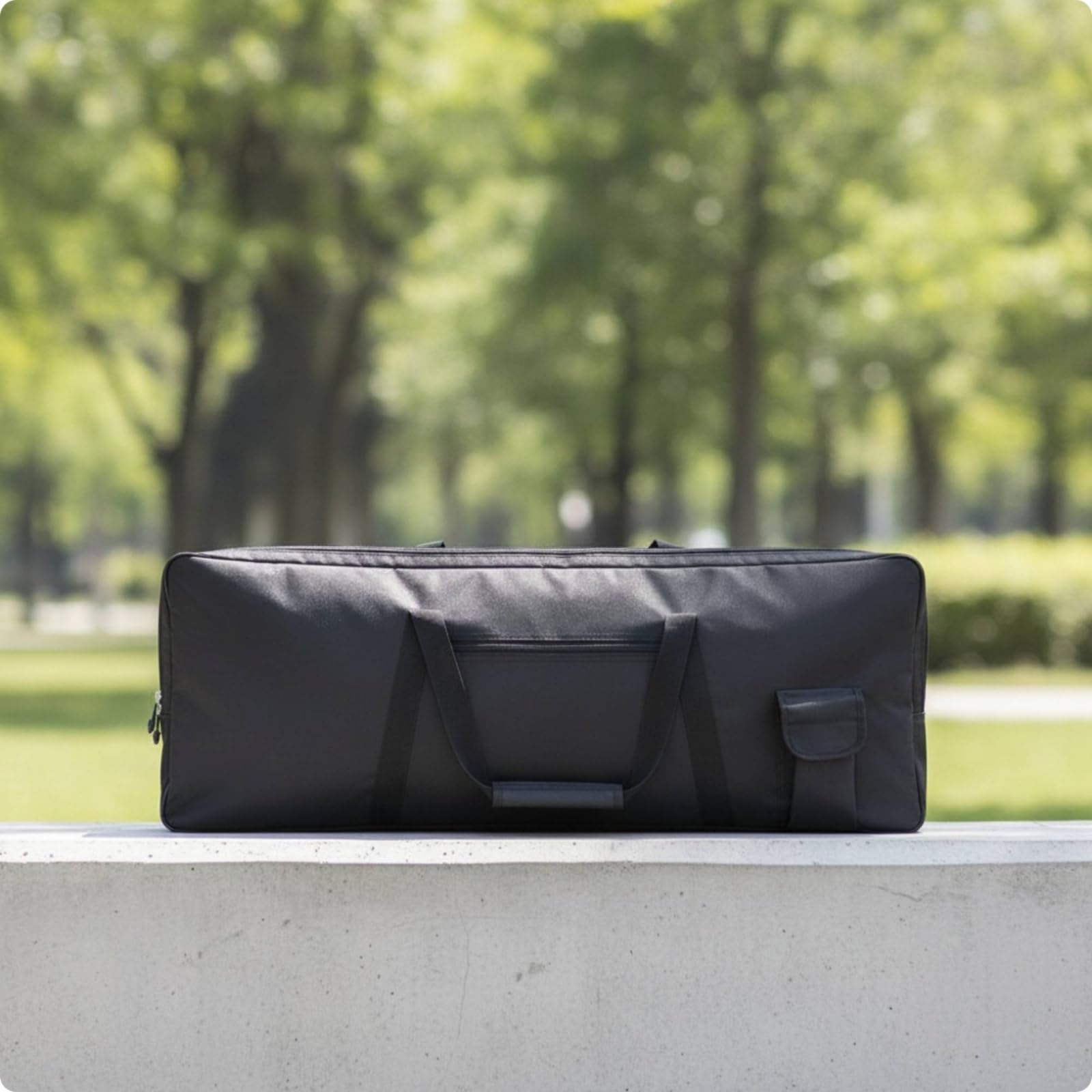 Funda Teclado con Bolsillos Impermeable Estuche Reforzada Bolsa para Tecladistas, Músicos, Viajes, Ensayos, 76 Teclas