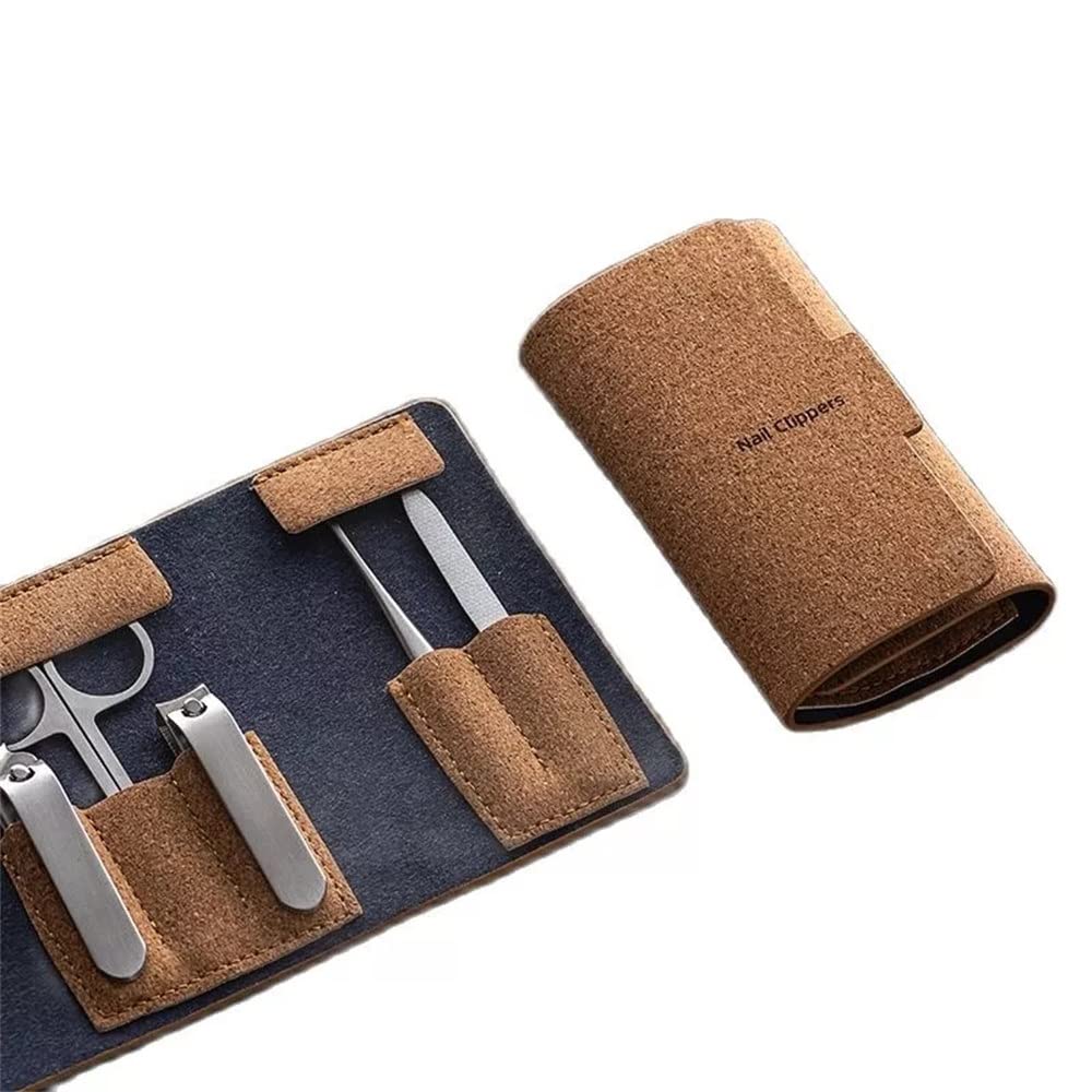 Kit de manucure pour Ongles, Ciseaux Professionnels en Acier Inoxydable, kit de toilettage, Outils pour cuticules, Coupe-Ongles, étui