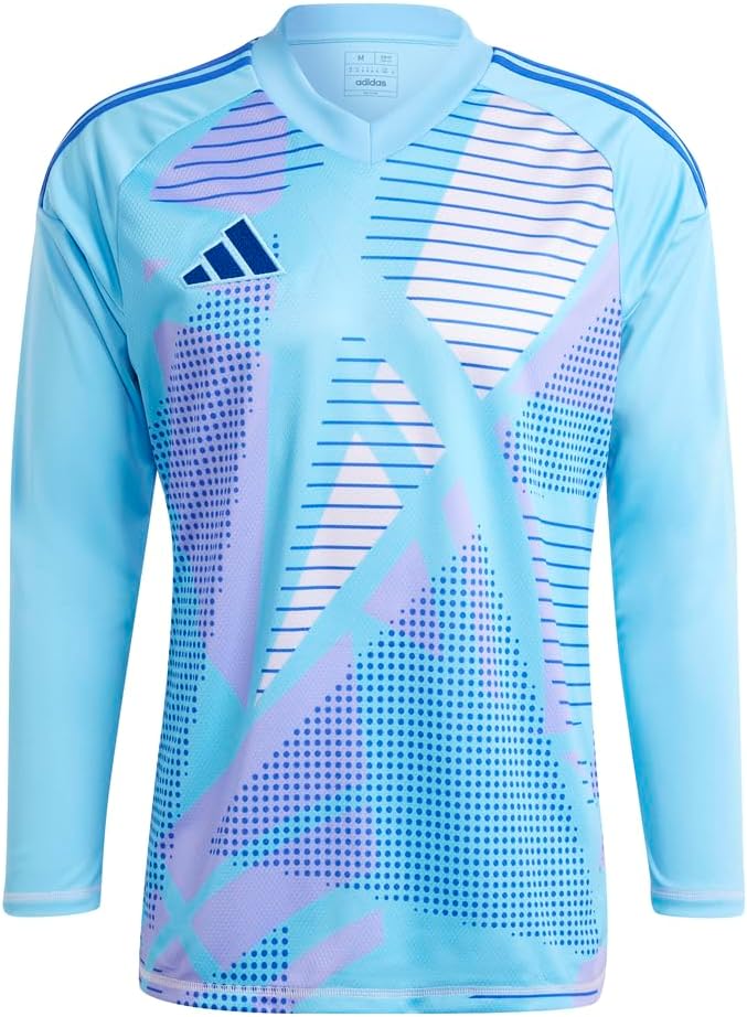 adidas Mens Tiro24 Competition Goal Keeper V Neck Short Sleeve Jersey Football Casual - Blue - Size XL