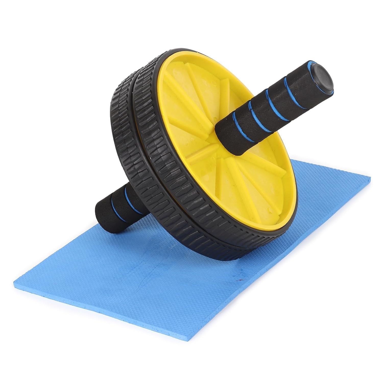 VD Fitz Ab Wheel Roller Stomach Abs Roller for Home Workout, Gym Ab Roller for Men Abs Workout Equipment for Abdominal Ab Roller Home Exercise Equipment - Yellow