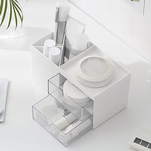 Miniatura 4 de Organizador de maquillaje con cajones, organizador de mostrador para cosméticos, soporte de tocador para pinceles de lápiz labial, necesidades de