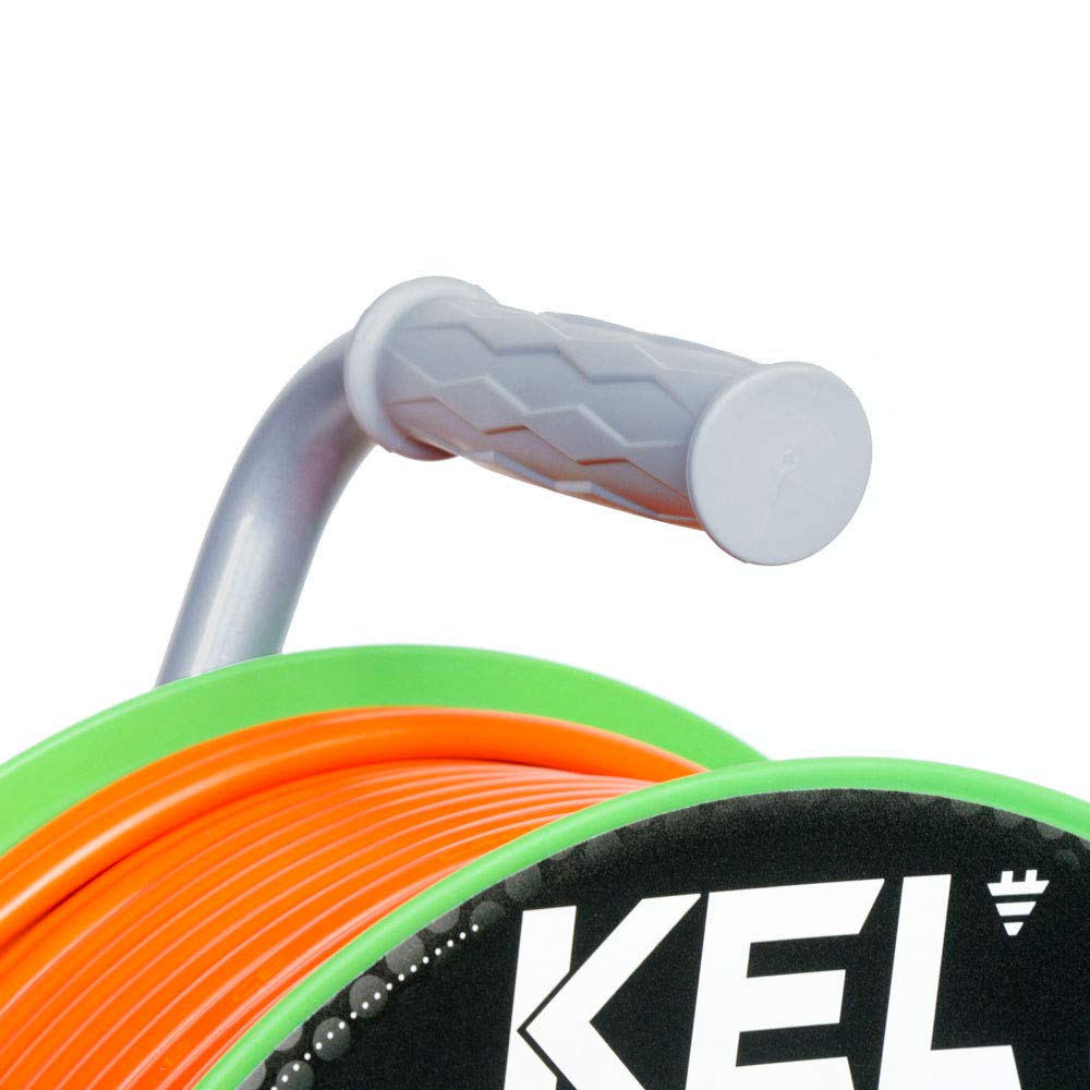 KEL-ELECTRIC Kabeltrommel fuer Gaerten mit 50 m PVC - Kabel 3x1,5 mm2, 230 V/16A -Verlängerungskabel -Kunststoffrommel mit 4 Schutzkontakt Steckdosen-IP20