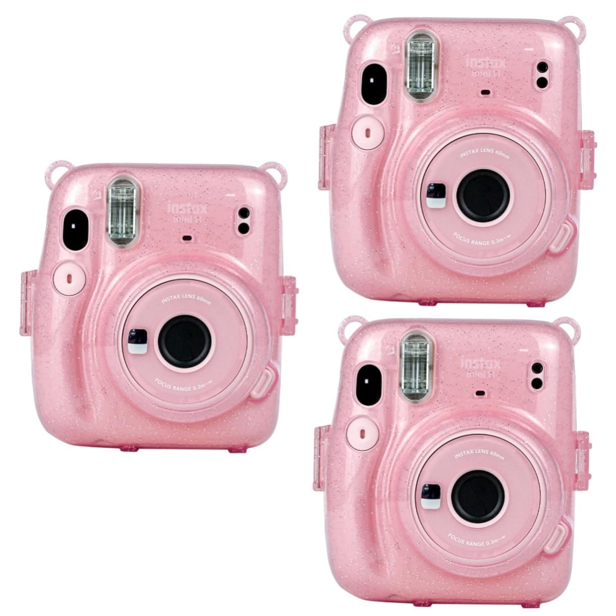 Gadpiparty Custodia Per Fotocamera Da 3 Pezzi Borsa Per Fotocamera Per Mini11 Fotocamera Istantanea Custodia Trasparente Custodia Per Fotocamera Antigraffio Custodia Per Fotocamera Per