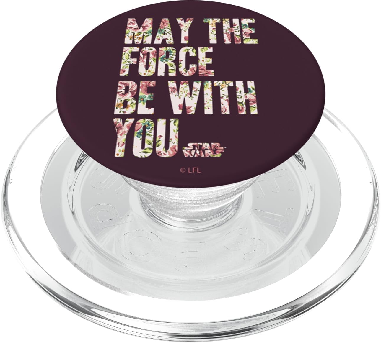 Star Wars May The Force Be With You Floral Fill PopSockets MagSafe PopGrip for iPhone