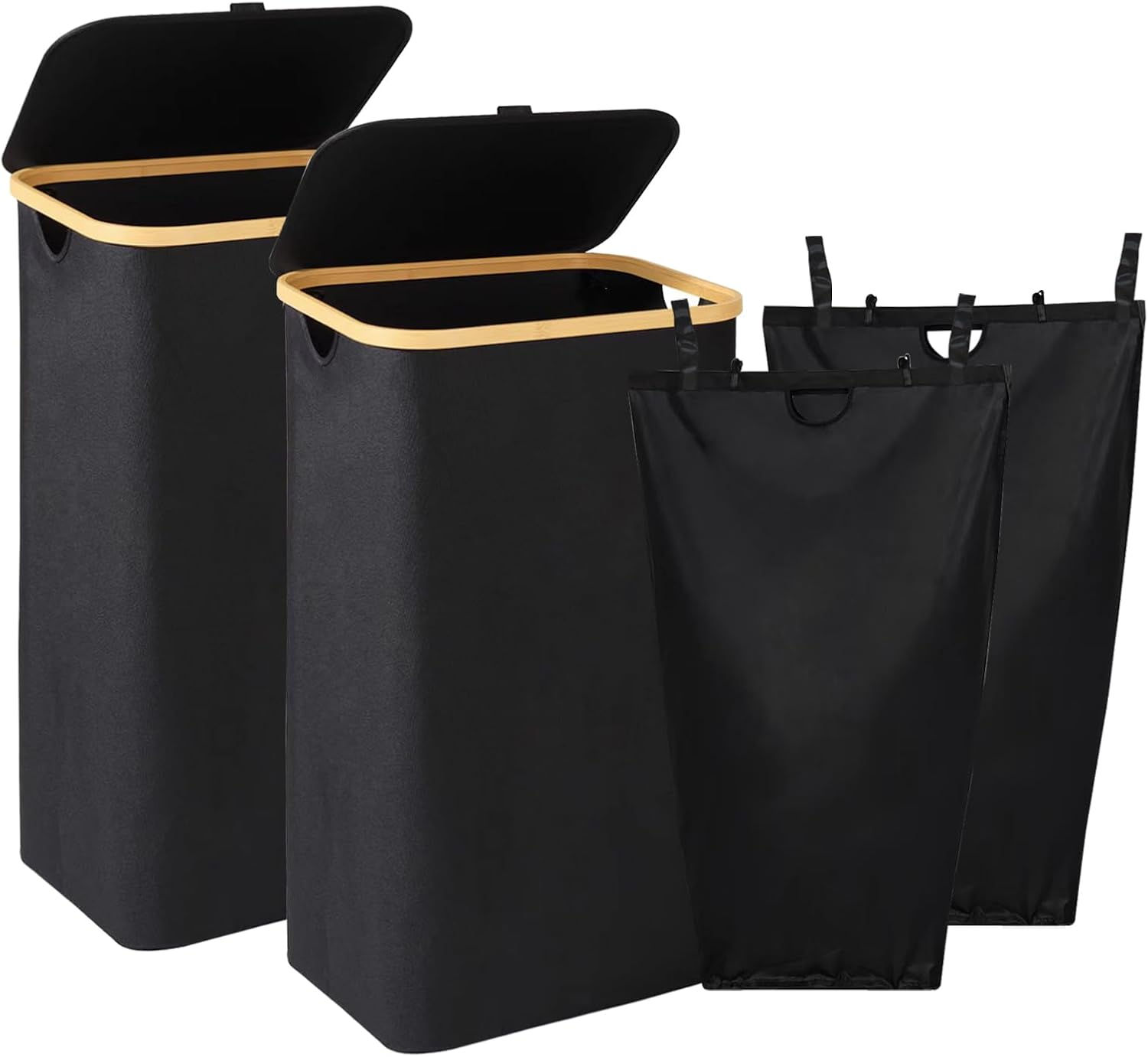 Gabrella 2PCS Laundry Basket with Lid, Laundry Bags, 100L Laundry