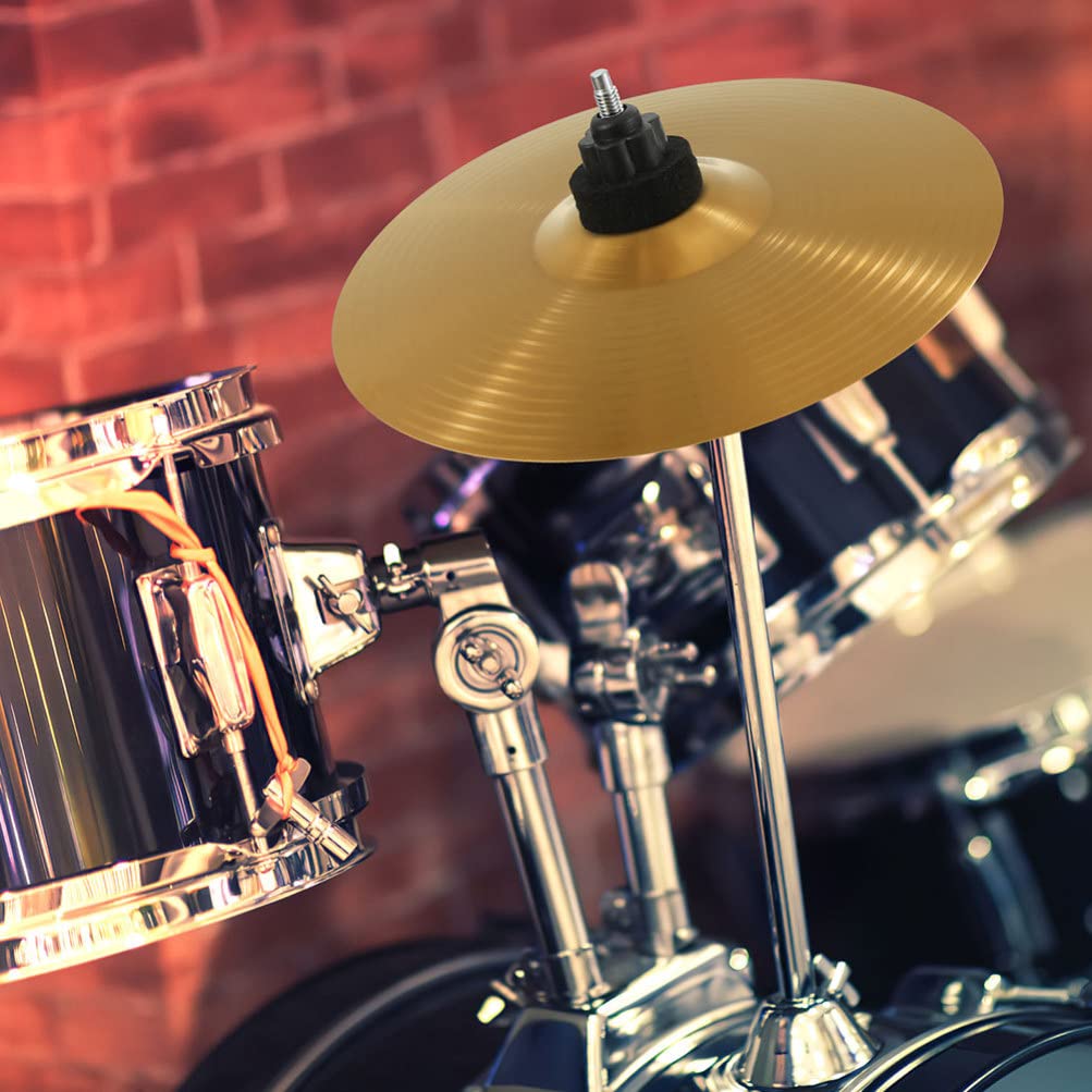 Lot De 2 Cymbales En Laiton Doré Pour Batterie - 15 Cm - Accessoires De Rechange Parfaits Pour Jazz Et Percussions