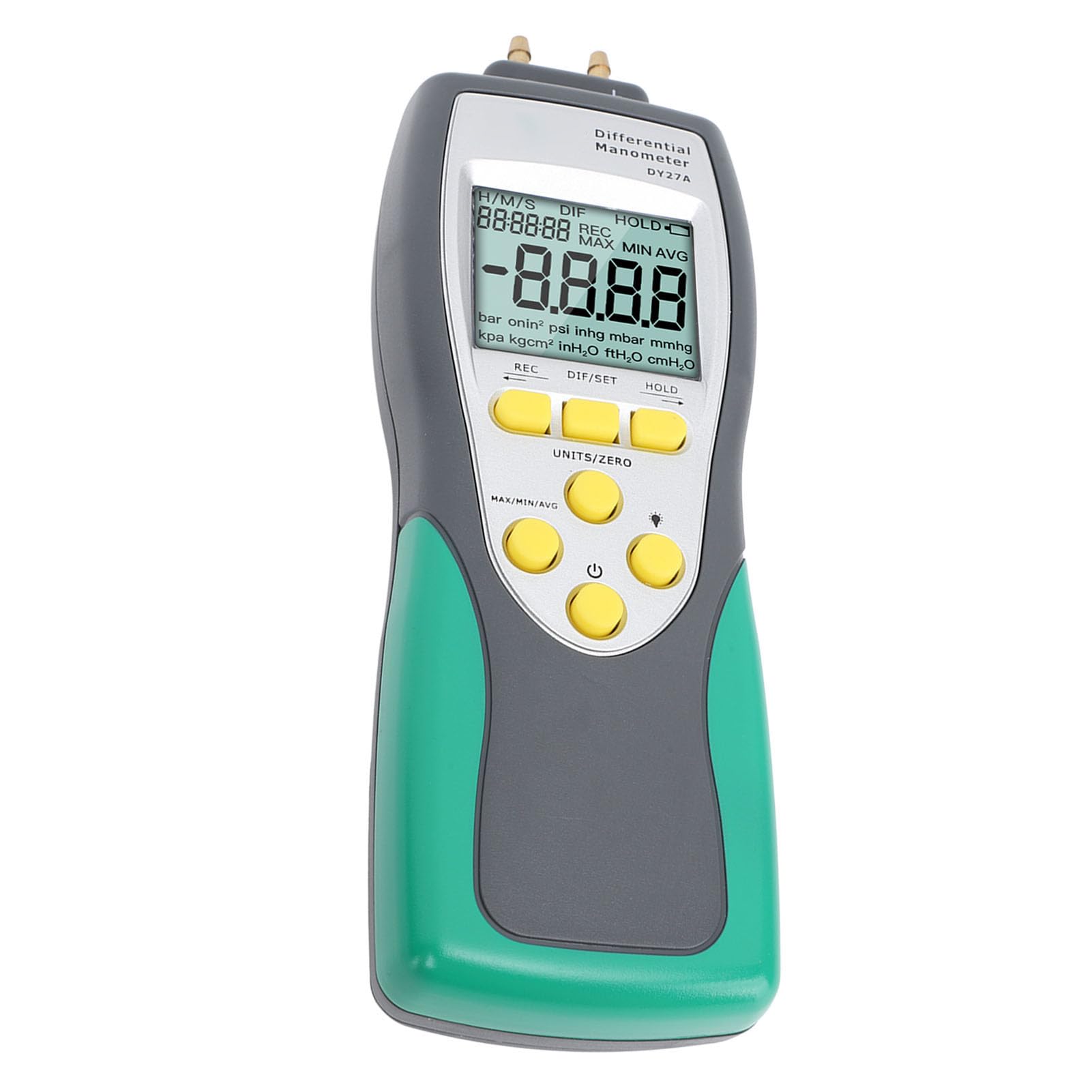 Manómetro Digital - Probador de Presión de Gas de Alta Precisión para Bomba de Vacío de Frenos, Colector de Admisión y Gasoducto (2,413 Bar)