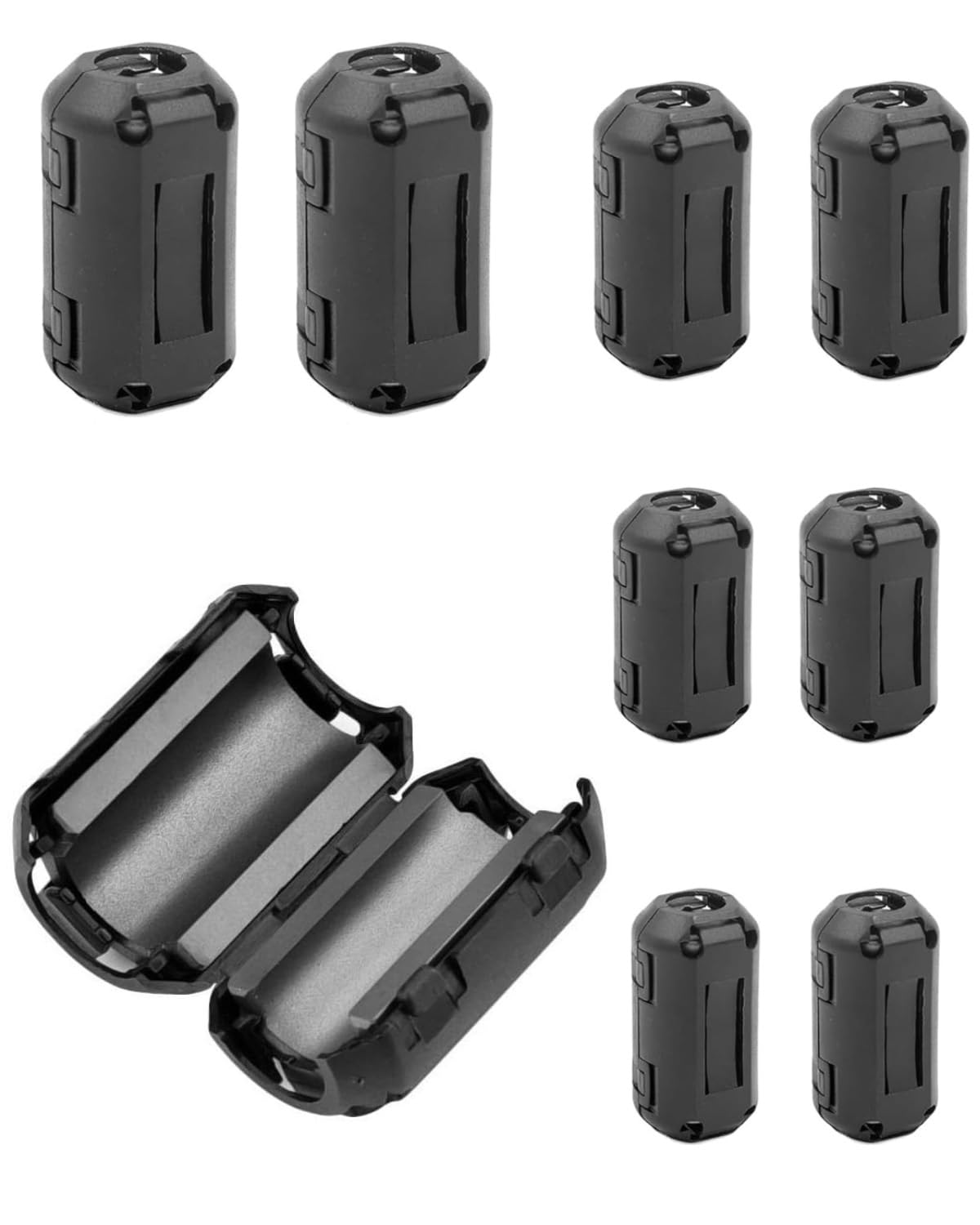 8 Anelli In Ferrite Anti-Interferenza - Filtro Per Cavi USB, Audio, Video E Rete - Foto 2
