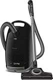 New Guard M1 Cat & Dog Bagged Canister Vacuum for Pet Owners with Odor-Reducing Active AirClean Filter, TurboTeQ Floorhead, and AllTeQ Universal Floorhead, in Obsidian Black/Space Grey
