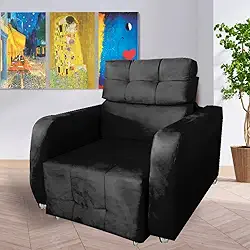 Poltrona Retratil e Reclinavel Safira Preto