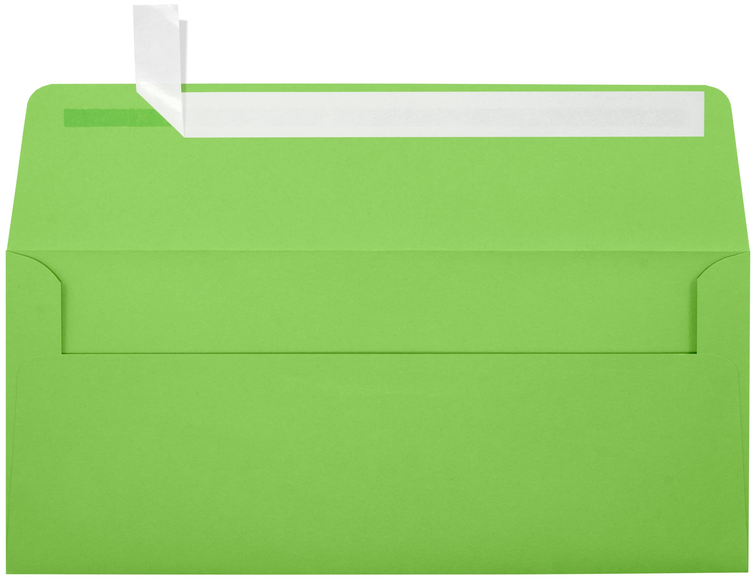 LUXPaper #10 Business Envelopes | Peel & Press | 4 1/8" x 9 1/2" | Limelight Green | 80lb. Text | 250 Qty