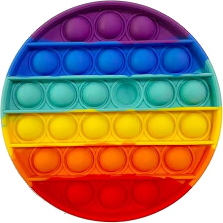 Amazon Com Push Pop Bubble Fidget Sensory Toy Silicone Stress Reliever Push Pop Fidget Toy Squeeze Sensory Toy For Kids With Add Adhd Or Autism Toys Games