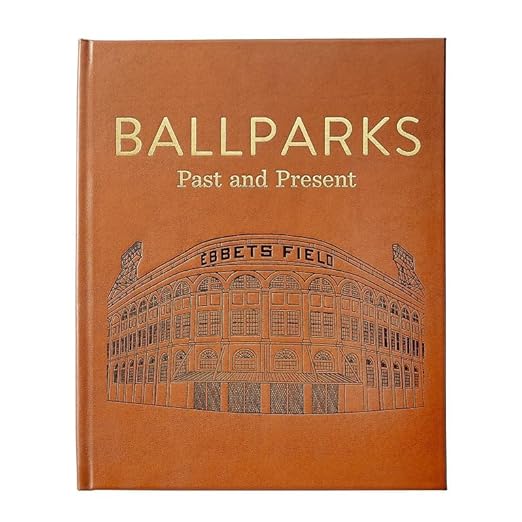 Graphic Image BALLPARKS Past and Present in Hand-Tooled Luxe Leather -