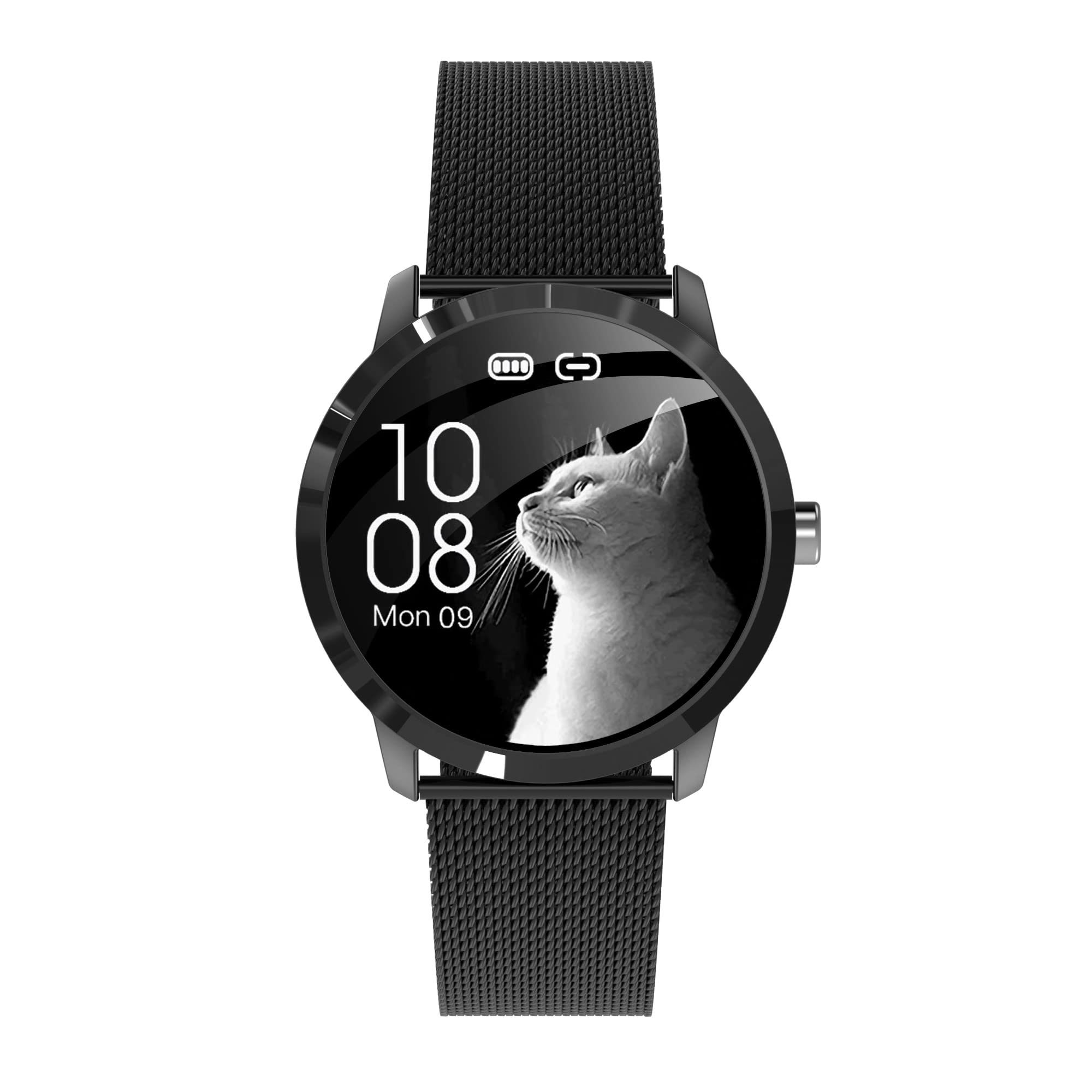 XTOUCH Smartwatch Chic X10 Black,Blood Oxygen,Sleep Monitor, 40 mm, 30 Days Standby, Drink Water alert,Notifications, XT-X10 CHIC