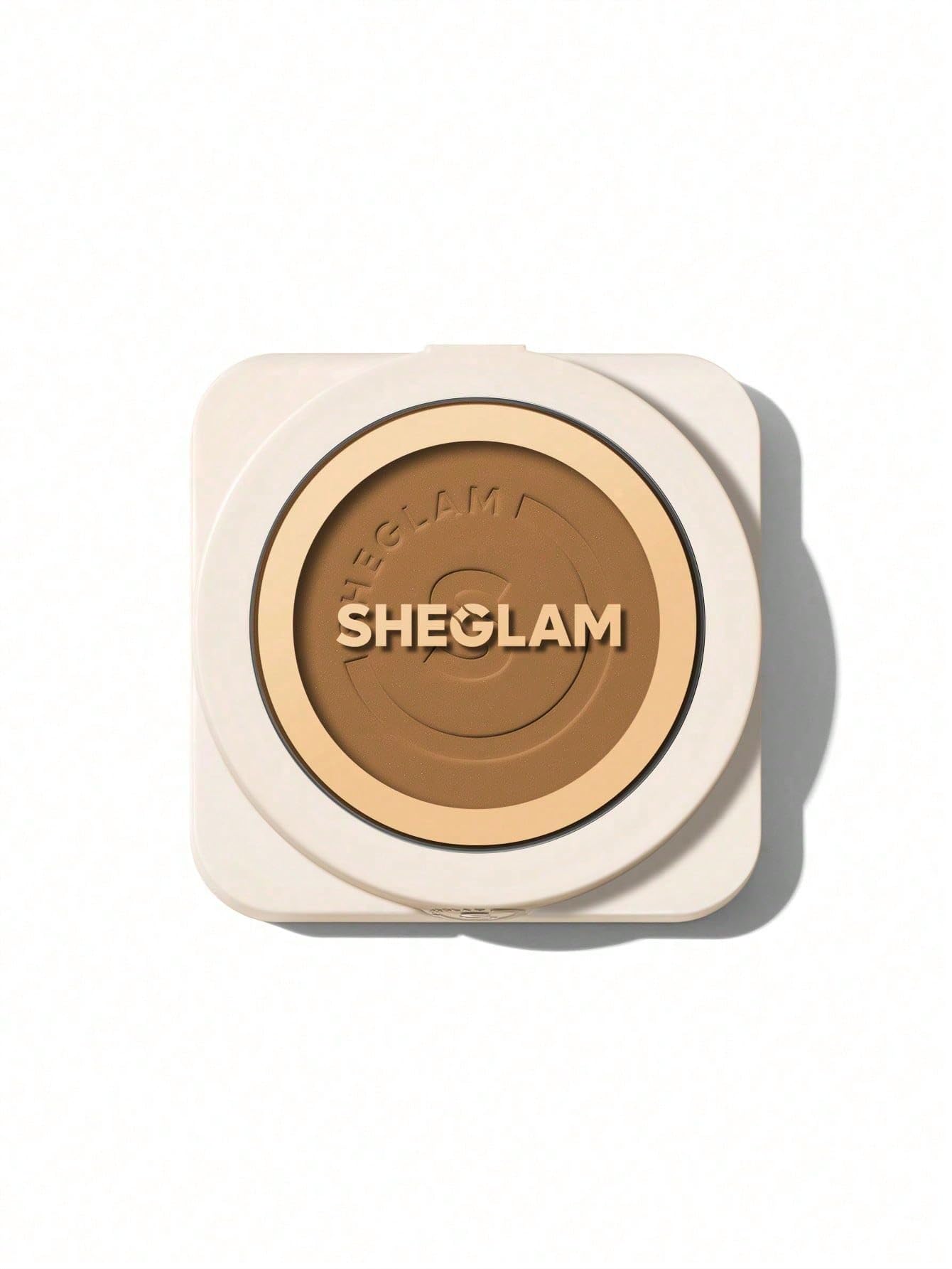 SHEGLAM SKin-Focus Full Coverage Powder Foundation Oil-Control Lightweight Face Pressed Powder Makeup-Golden