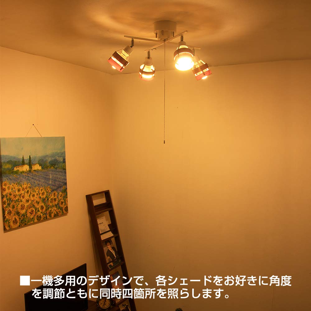 Amazon | Zoarlan シーリングライト 4灯 スポットライト ペンダント