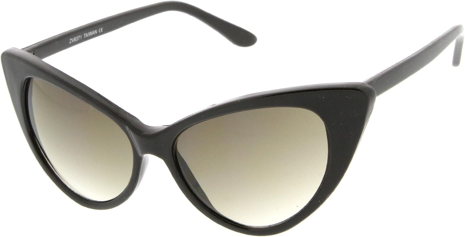 zeroUV - Women's Retro Oversized High Point Cat Eye Sunglasses 54mm - Image 3