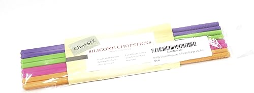 Miniatura 4 de Palillos de silicona (juego de 4)  Aptos para lavavajillas, antideslizantes, fáciles de sostener (multicolor)