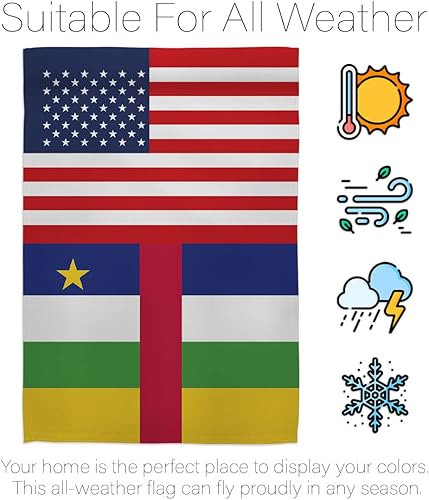 Miniatura 6 de Americana Home & Garden Bandera de jardín de la amistad de Estados Unidos con soporte de la nación regional internacional, país del mundo, área