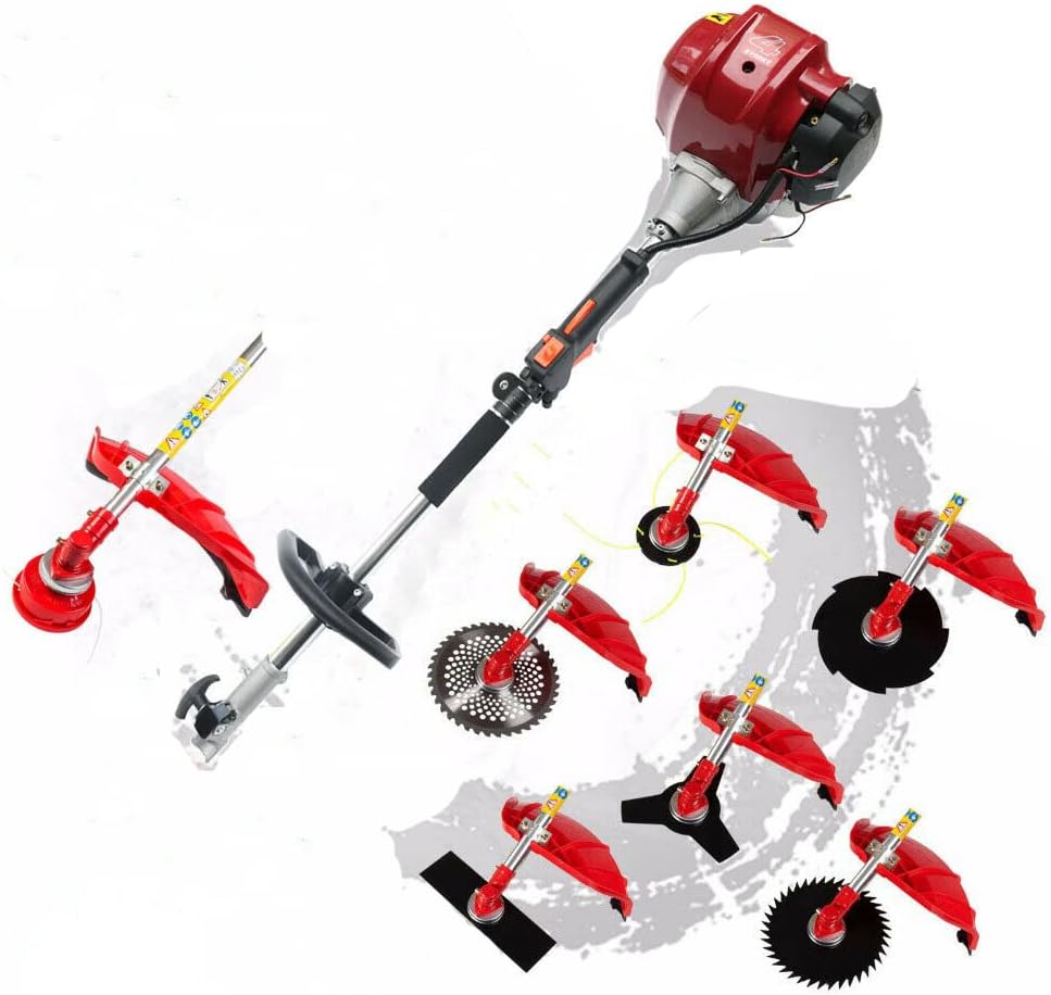 Weed Wacker 7 in 1 GX50 4 Stroke Grass Trimmer Mower Trimmer Saw Weed Eater