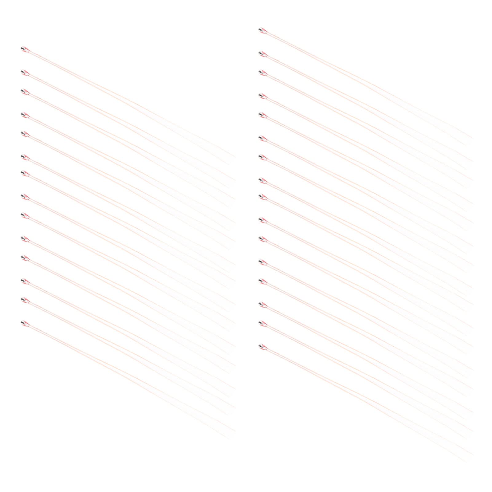 30PCS MF5 Single Head Glass Ed Thermistors HighTemperature for Food S, Heating Pads, and More (MF51-203F-B3950-L65 (20K B3950))