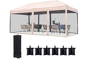 QUICTENT 10x20 Pop up Canopy Tent with Netting