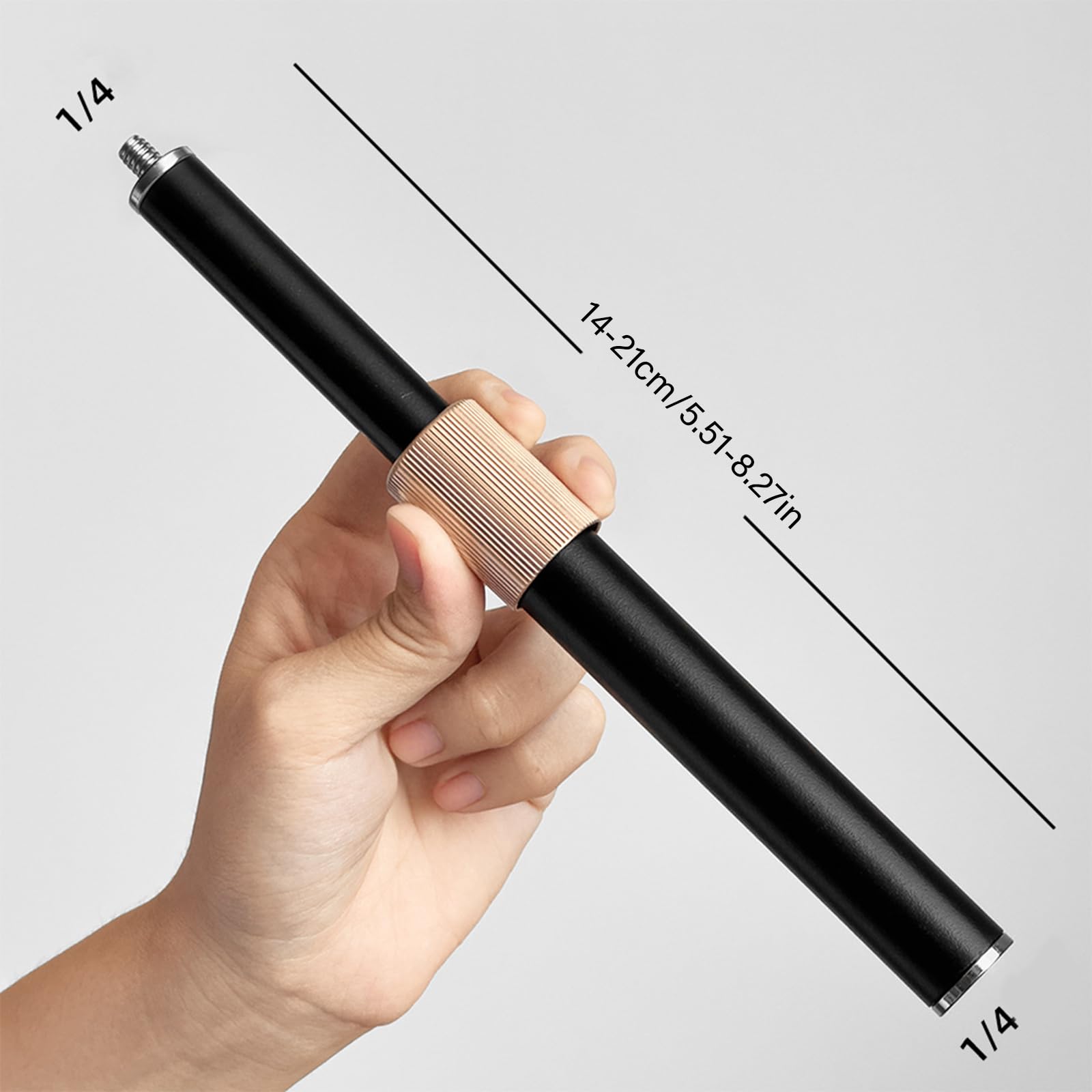 Tige d ' Extension d ' Appareil Photo, Filetage 1/4, Adaptateur télescopique en Fer pour équipement de Photographie, DSLR, Tige d ' Extension en métal pour Appareil Photo