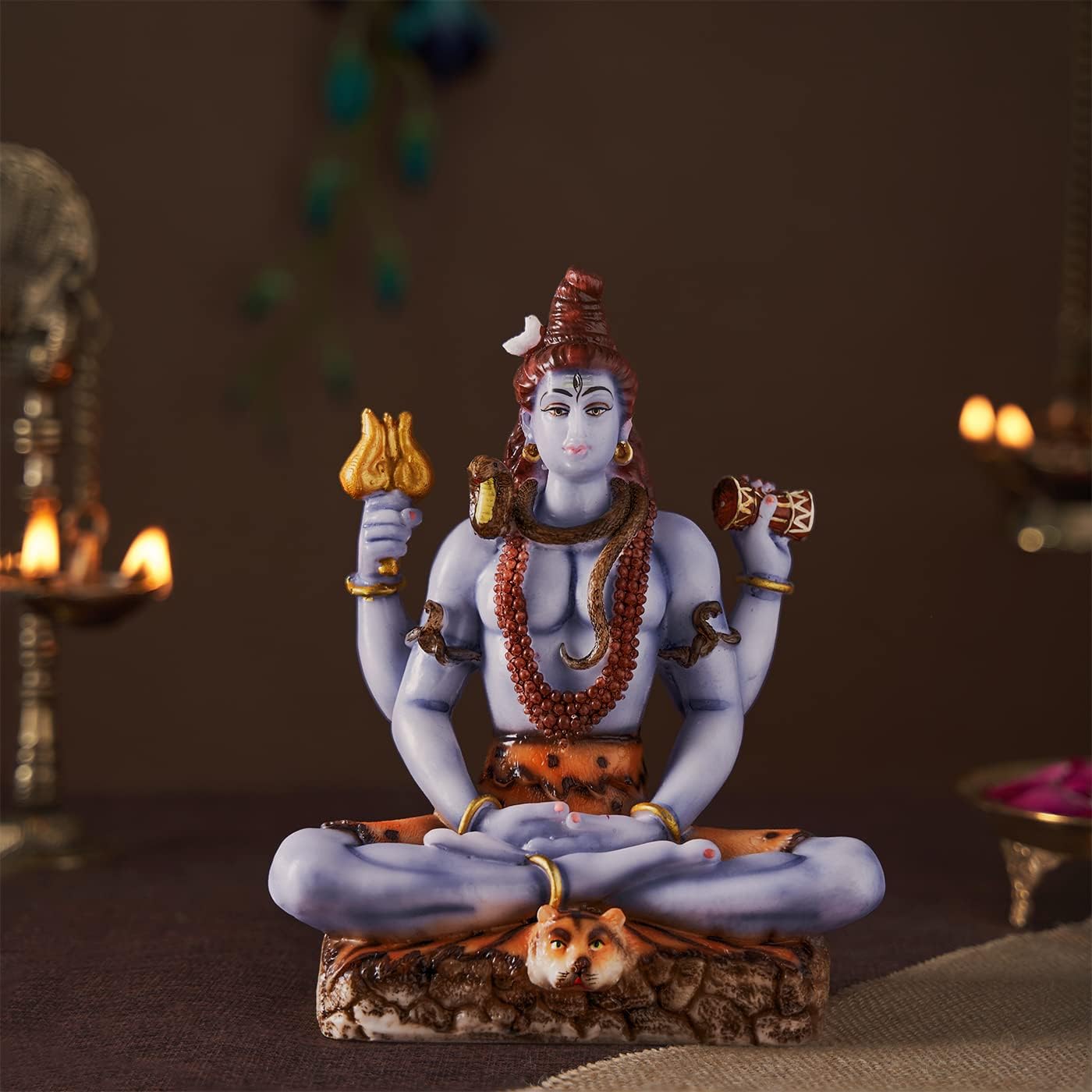 Idole Shiv en marbre pour votre coin zen et temple Pooja