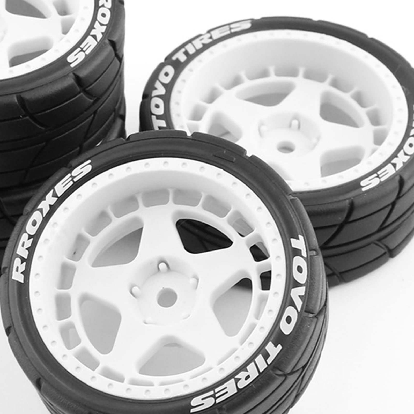 Baoblaze 4 pneumatici di ricambio Rally da 12 mm, resistenti all'usura, per TT02 XV01, 1:10 RC