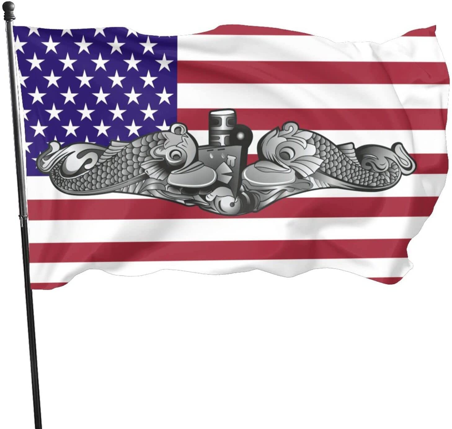 Us Navy Submarine Insigniaches Garden Garden Flag Outdoor Flag Banner Breeze Flag Home House Flags 3x5 Foot