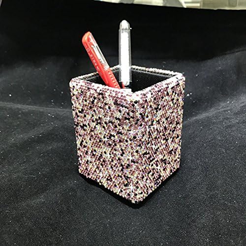Square Pens Pencils Holder Desk Organizer Office Desk Accessories for Desk Office and Home Desk(Silver)