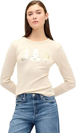 Gap Women's Long Sleeve Waffle Knit T-Shirt