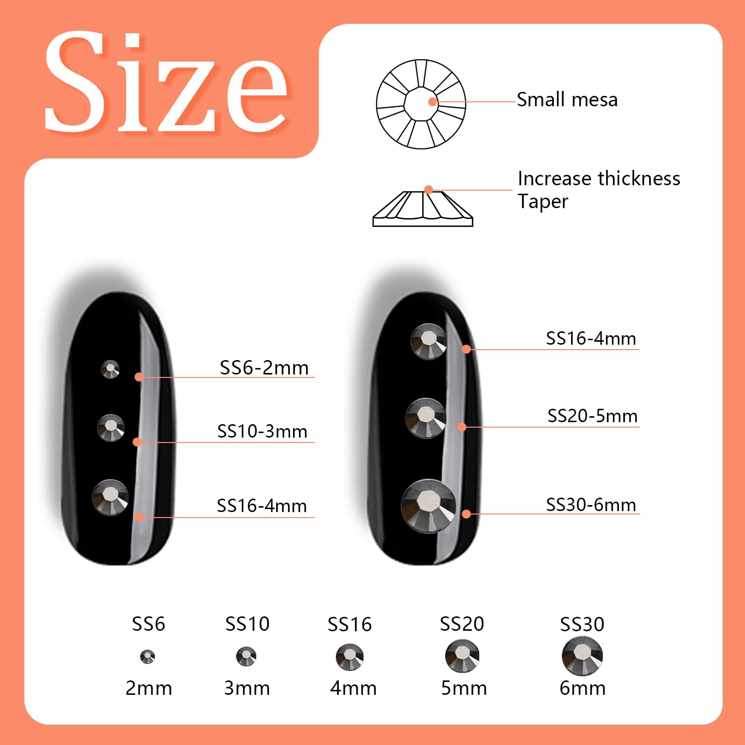Blinginbox 2000pcs 5mm SS20 Resin Rhinestones Non-Hotfix Stones Diamonds for DIY Crafts Decoration Nails Face Eyes Makeup Body Art Phone Cases Bags Greeting Cards Books Gems Hematite - Image 3
