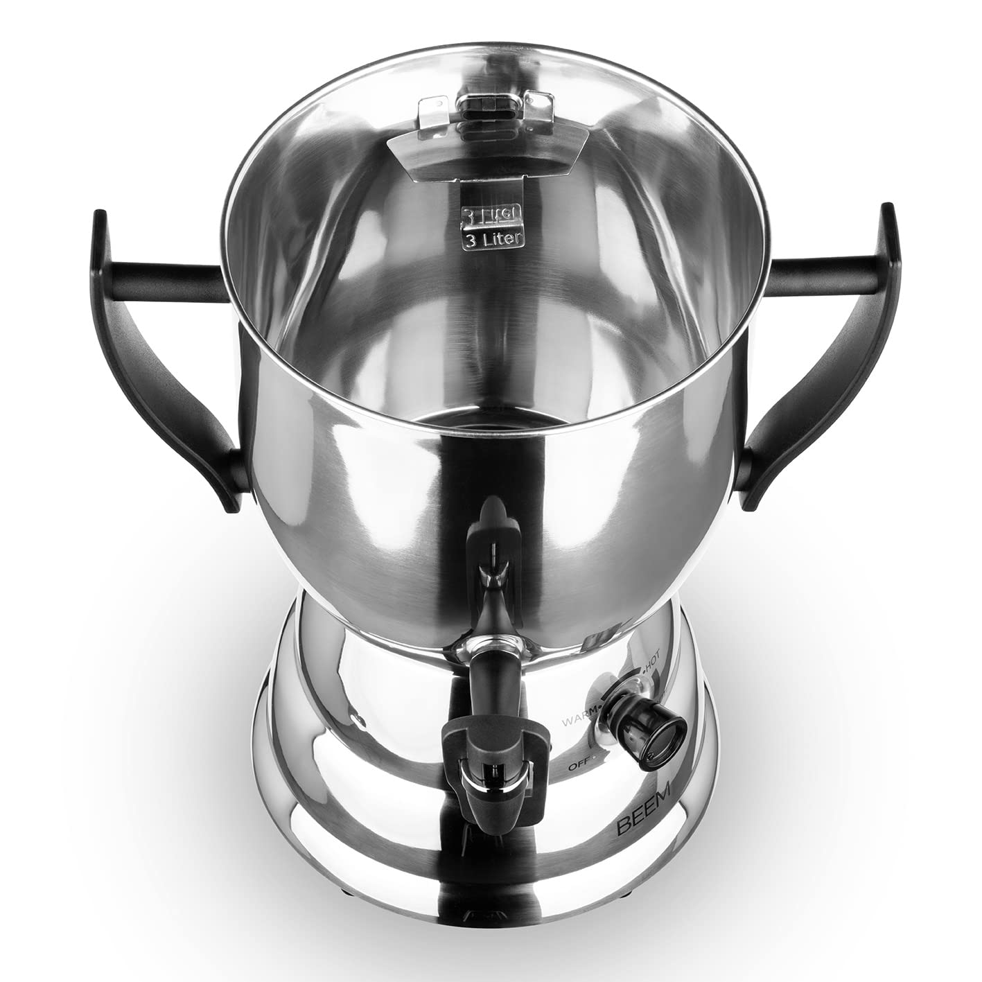 BEEM TEA-PERFECT Samovar - 3 L | Théière électrique en acier inoxydable | Théière de 1