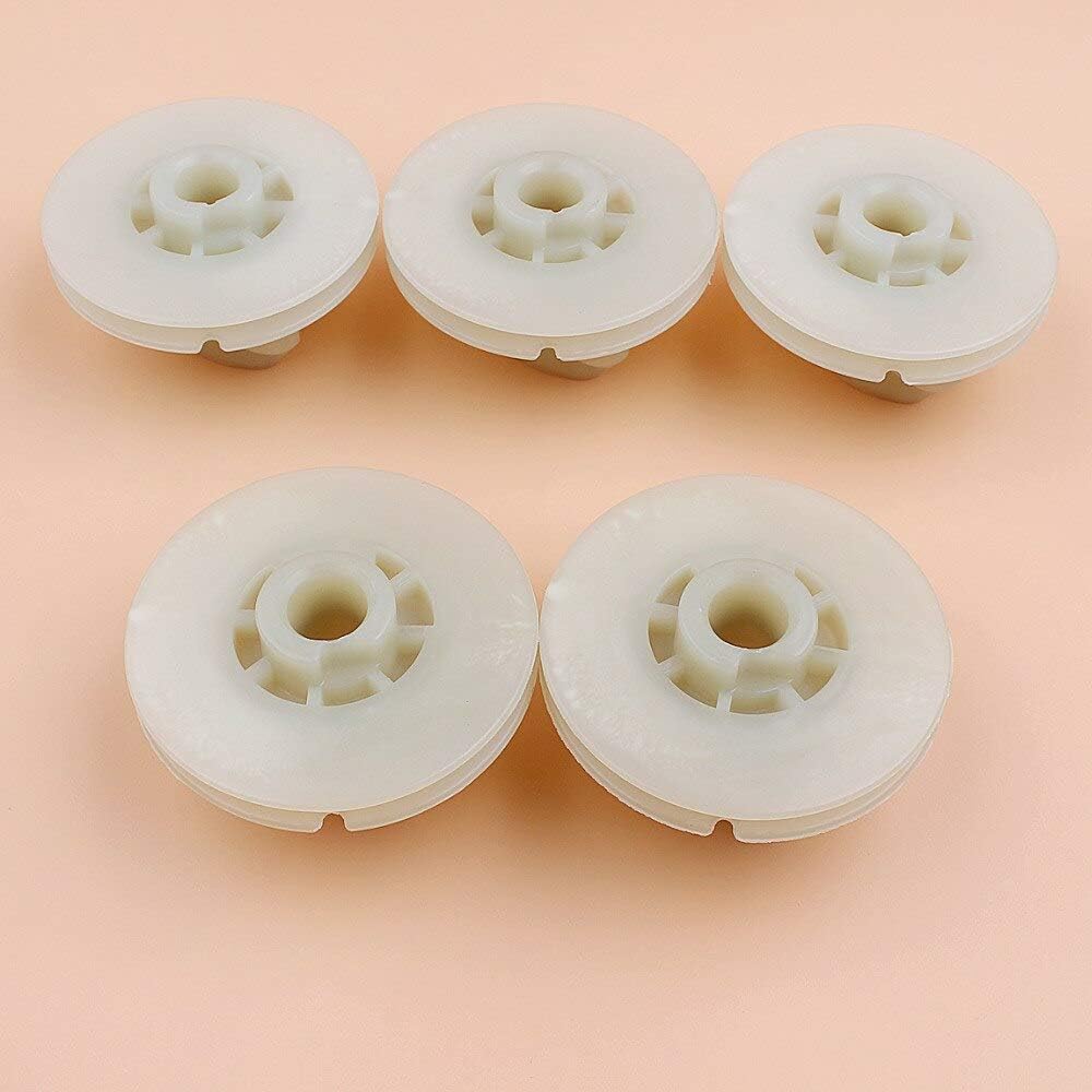 5Pcs/lot Recoil Starter Pulley Kit Compatible with Husq-varna 435 Gas Chainsaw Chain Saws Parts OEM 5794279-01, 5045971-01