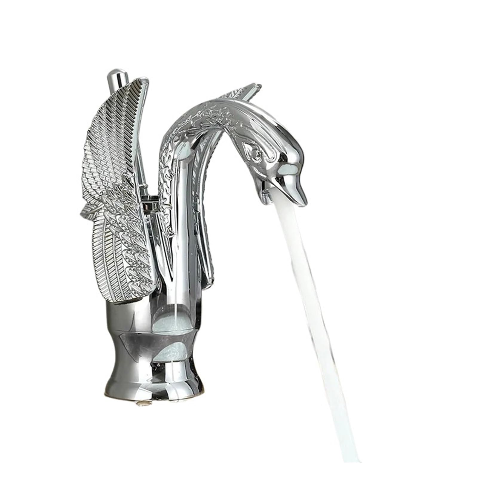 Laighjenbcf Chrome Short Faucet，Golden Basin Faucet Deck Mount Sink Short Faucets