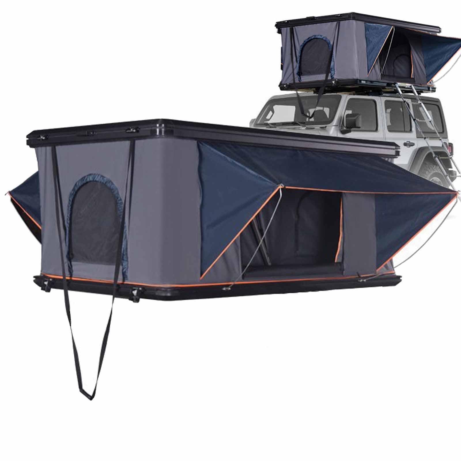Tente De Toit Rigide Premium pour Camping sur SUV, Tente Spacieuse Et étanche pour Camion 4x4, Abri De Toit De Voiture Toutes Saisons, 2-3 Personnes