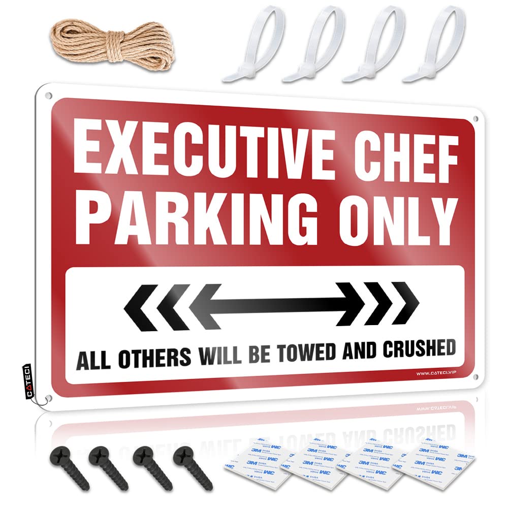 Guest Pub Vintage Wall Decor - Executive Chef Parking Only Accessory Rustic Wall Hanging(30X40CM)