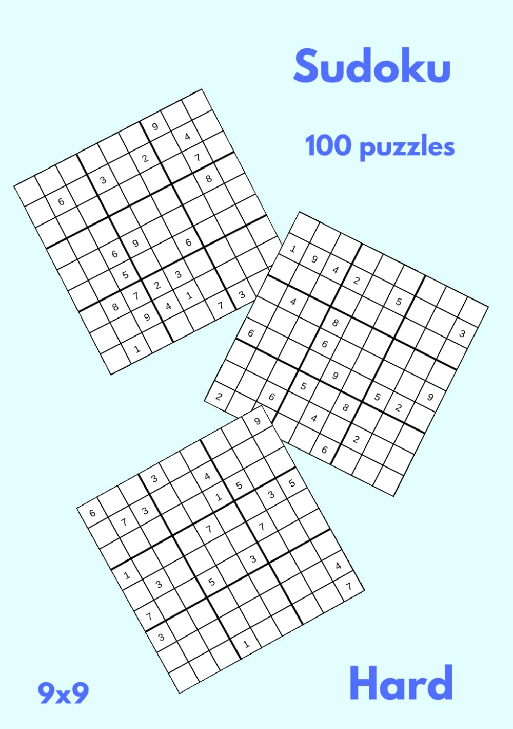 100 Sudoku Puzzles - 9x9 - Hard (Sudoku Puzzle Books)