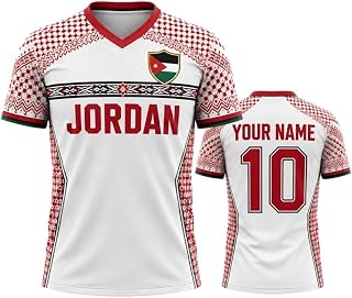 Personalized Jordan Soccer Jersey 2026 - Custom Jordan Jersey Shirts, Fans Team Jordanian Flag Pride T Shirts