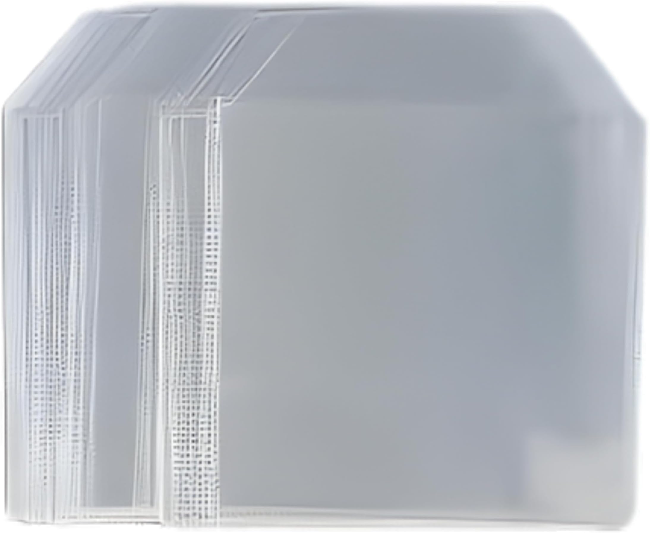 50 x Dragon Trading Premium CD DVD Blu-ray Disc 120 Micron Plastic Wallets Sleeves with Flap – Durable Sleeves for 1 Disc